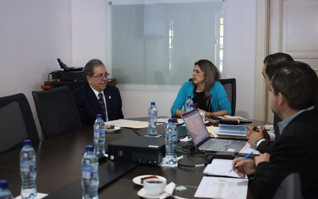 Reunión de coordinación con el Gerente General del Organismo Judicial Lic.  José Toledo Ordoñez